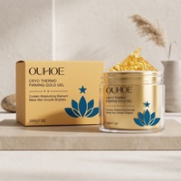 Gel de soin pour la peau infusé à l'or 200g, texture gel soyeuse et douce avec des éléments hydratants, confortable pour la peau, gel quotidien pour la peau