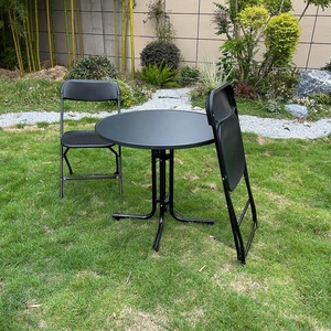 High Quality Durable Portable Outdoor Furniture <strong>Garden</strong> Park Dining Folding One <strong>Low</strong> <strong>Table</strong> and Two Chairs Set - Product Image 5