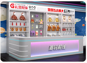 Vetrina Espositiva per Negozi di <span class=keywords><strong>Gaming</strong></span> di Tendenza, Armadietti Regalo con Verniciatura a Forno, Espositore Sospeso in Marmo - Product Image 4