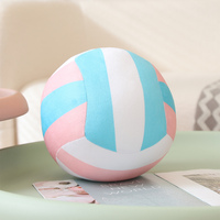 Nouvelle conception, vente chaude, adorable peluche multicolore pour enfants, ballon de volley-ball en peluche, jouet en peluche