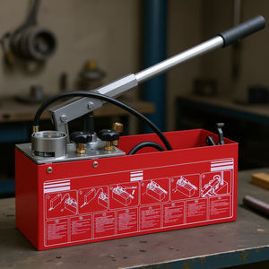 Bomba de Prueba de Presión Hidráulica Db de 50 Bares con Tanque de 3.2 Galones para Pruebas de Tuberías - Product Image 2