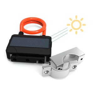 Control por aplicación Bluetooth BLE para compartir energía Solar, alarma automática, <span class=keywords><strong>Cable</strong></span> de bloqueo para asiento de bicicleta - Product Image 2