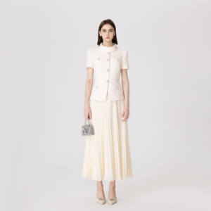 Robe jupe en tweed patchwork de style mille or, de haute qualité, nouvelle collection printemps 2026, S~P - Product Image 2