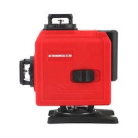 Niveau laser automatique à faisceau rouge à 360 degrés de mur 3D étanche à haute précision 12 lignes
