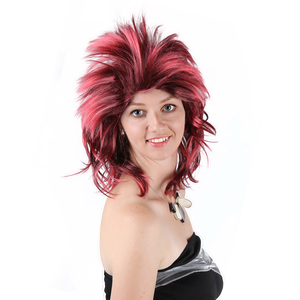 วิกผมสไตล์พังก์สีดำสำหรับผู้<span class=keywords><strong>ชาย</strong></span>มียอดแหลมด้านบนและยาวเส้นใยสังเคราะห์ทนความร้อนสำหรับใส่ในชีวิตประจำวัน - Product Image 1