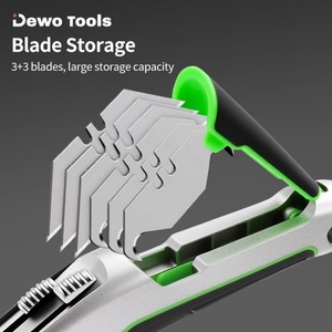 Cuchillo utilitario de <span class=keywords><strong>hoja</strong></span> de acero al carbono resistente de aleación de aluminio de alta calidad con mango multifuncional de 7 cuchillas y <span class=keywords><strong>hoja</strong></span> <span class=keywords><strong>oculta</strong></span> - Product Image 4