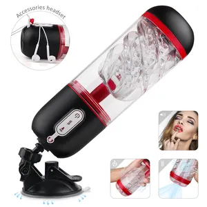 Elettrico giocattolo del sesso maschile masturbazione tazza strumenti per gli uomini vibratore masturbarsi Vagina mani libere dispositivo automatico uomo macchine