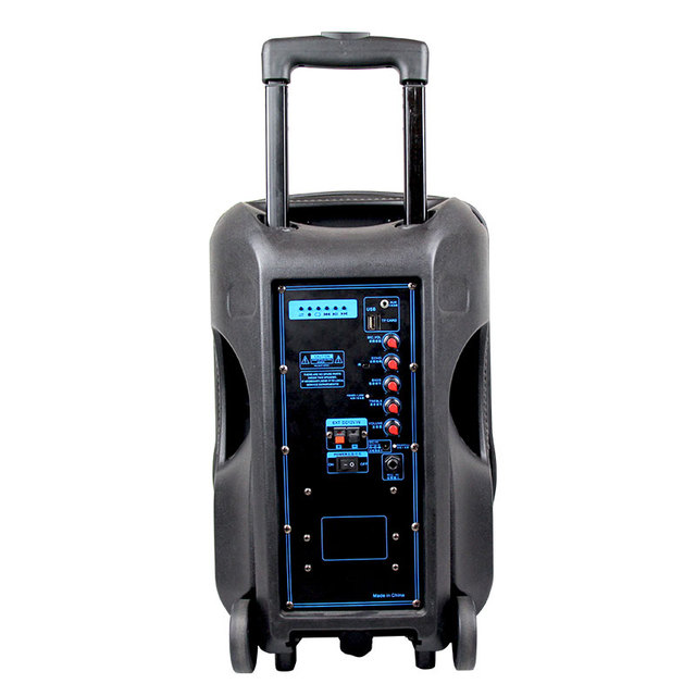 Temeisheng A12-12 2200mAh Li Battery New Design Single 12 Inch Professional Trolley Active Speaker with VHF Wireless Microphone