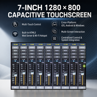 Console de mixage numérique MX2010 20 canaux avec écran tactile de 7 pouces, 16 entrées micro, télécommande Wi-Fi et enregistrement USB