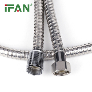 <span class=keywords><strong>Tuyau</strong></span> de douche IFAN en acier inoxydable avec insert en plastique et écrou en <span class=keywords><strong>zinc</strong></span>, <span class=keywords><strong>prix</strong></span> usine, longueurs 1/1,2/1,5 m, pour salle de bain, design moderne, facile à installer - Product Image 1