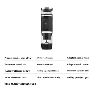 3 Trong 1 USB Powered Mini Xách Tay Ngoài Trời Máy Pha <span class=keywords><strong>C</strong></span>à Phê Loại <span class=keywords><strong>C</strong></span> Du Lịch Viên Nang <span class=keywords><strong>C</strong></span>à Phê Maker Với Sữa Frother - Product Image 6