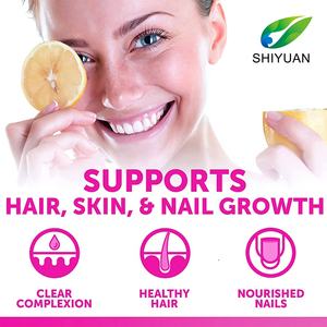 Caramelo Suave de colágeno Natural personalizado de fábrica para hombres y mujeres, con biotina, Zinc, vitamina C y E, para el crecimiento del cabello antienvejecimiento y - Product Image 4