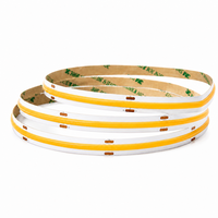 Bande lumineuse LED COB haute efficacité 130LM/W, 24V DC, largeur 8mm 10mm, haute densité, flexible, éclairage linéaire sans points noirs