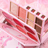Boîte de maquillage pliable multi-pages sur mesure, boîte d'emballage de palette cosmétique en papier de haute qualité