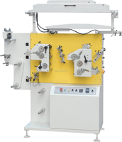 Machine d'impression d'étiquettes textiles flexo JR-1521 / Machine d'impression d'étiquettes d'entretien pour vêtements à 3 couleurs pour ruban de coton et ruban de satin