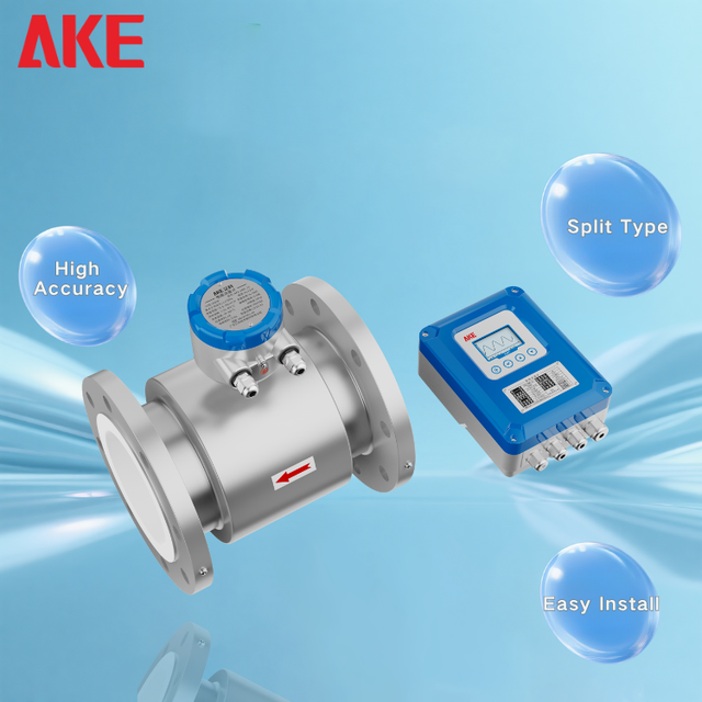 RS485 Pulse DN50 Magnetic Flow Meter 2Inch Pipeline Split Digital Electromagnetic Flow Meter Stainless Steel OEM Water Sewage