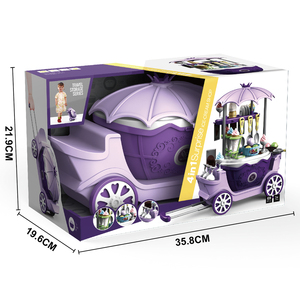 BSCI FTY 2021 plus récent cuisine jouets ensemble de jeu 69 pièces cuisine jouets 4 en 1 Surprise crème glacée panier princesse voiture pour les enfants - Product Image 2