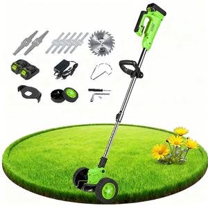 Vertak 20V Li-ion pin cỏ tông đơ 150mm cắt đường kính bàn chải cắt với bánh xe & Kính thiên văn xử lý cho sân nhỏ - Product Image 1