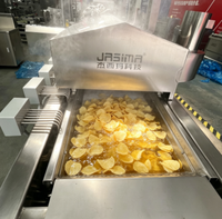 Ligne de production industrielle de frites de pommes de terre, friteuse continue entièrement automatique, machine à fabriquer des snacks