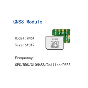 Module GNSS KONTEC MN-61, chipset 6*8*2mm, faible consommation d'énergie, multi-constellations <span class=keywords><strong>GPS</strong></span>/BDS/GLONASS/GALILEO/QZSS, interface UART, 1.8-3.3V, 2M - Product Image 1