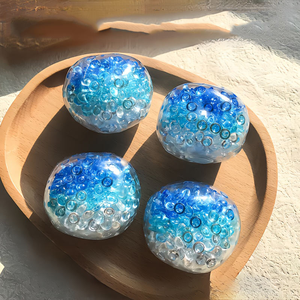 Juguete Blandito Ultra Suave con Degradado Glaciar, Bola de Perlas Blandita, Juguete para Entrenamiento de Fuerza de Manos, Sonido ASMR Relajante - Product Image 1