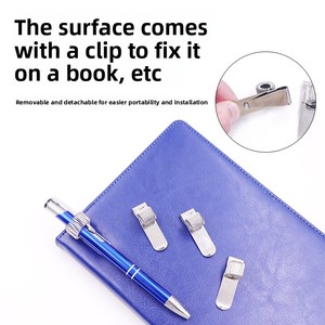 Produsen grosir klip pena logam portabel pemegang pena besi multifungsi klip pena pegas Notebook kualitas ekspor - Product Image 3