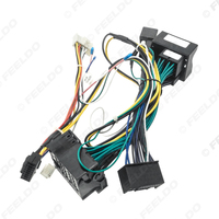 Faisceau de câblage audio 16 broches pour voiture avec boîtier Canbus et LVDS pour Audi Q5/A4L/A1 (11-15) – Adaptateur de câblage pour installation stéréo