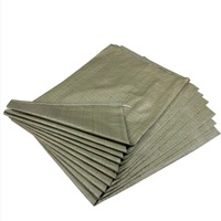 Chine prix pas cher recyclé 55x95cm 50 grammes sacs en polypropylène vert pour débris de Construction bâtiment déchets sable