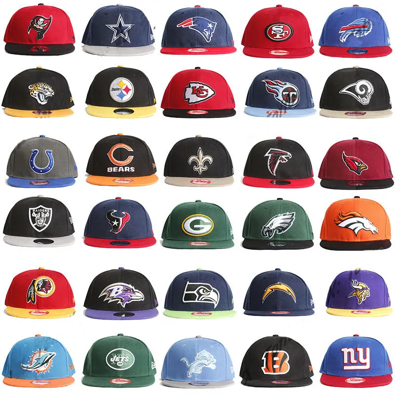 Offre Spéciale NFLing football américain porter des chapeaux snapback pour 32 équipes