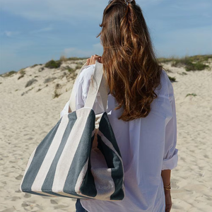 <span class=keywords><strong>Sac</strong></span> à bandoulière de voyage pour femmes avec logo personnalisé <span class=keywords><strong>sac</strong></span> fourre-tout en tissu éponge <span class=keywords><strong>sac</strong></span> de <span class=keywords><strong>plage</strong></span> en coton - Product Image 6