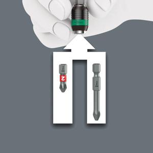 WERA - 05073421001 1/4 ''Rapidaptor portabrocas universal (embalaje de autoservicio)-EAN 4013288099440 INSERTOS PARA ATORNILLADO - Product Image 5