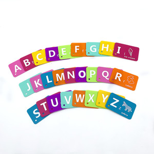 Oem Bpa Gratis Interessant Alfabet Baby Engels Letterkaarten Siliconen Flash Kaarten Voor Baby 'S - Product Image 2