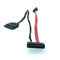 Cavo SATA HCX OEM 150MM HCX-SATA001 da 4 Pin a SATA 15 PIN/7+6 PIN UL2725 Seriale per Disco Rigido/Scheda Madre/Lettore CD-ROM