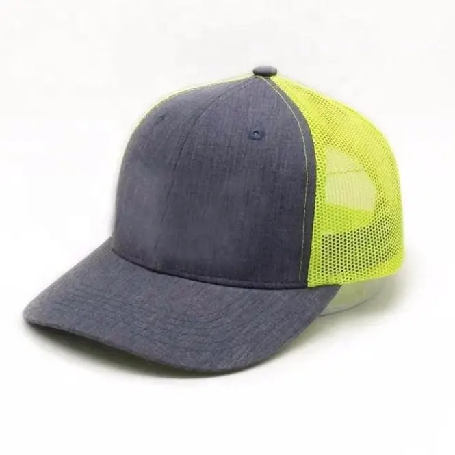 Twill di cotone anteriore Protezione Della Maglia del Camionista Personalizzato maglia di Cotone In Bianco Trucker hat