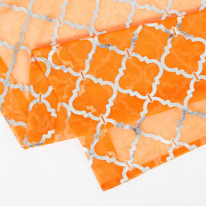 Rideau de sol en tulle personnalisé, tissu imprimé métallique argent, bon marché, vente en gros, prêt à installer - Product Image 3