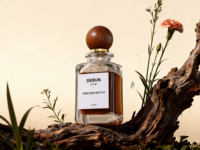 Flacon de parfum en verre dégradé écologique avec logo personnalisé, 30 ml, 50 ml, 100 ml, en vrac, vide, avec emballage en boîte