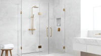 Robinetterie de douche moderne en laiton, garantie 5 ans, réglable, résistant à la rouille, installation facile, hôtels, balcon, villa, escalier