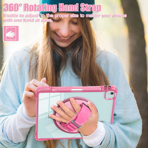 เคสแท็บเล็ตใสสำหรับ <span class=keywords><strong>iPad</strong></span> Air 13 2025 2024 <span class=keywords><strong>iPad</strong></span> Pro 12.9 ''<span class=keywords><strong>2022</strong></span> 2021 2020 2018ช่องใส่ดินสอที่ใส่ซิลิโคนขาตั้ง - Product Image 4