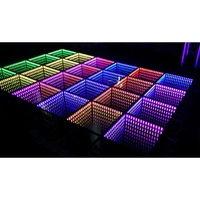 Ava-Espejo de cristal templado DMX infinity para boda, panel de baile LED con efecto 3d cambiante de color RGB, para comprar pista de baile y discoteca