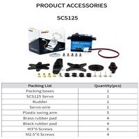 Bras robotiques pour robots humanoïdes, bus numérique série intelligent pour servomoteur FEETECH SCS125 7.4V 25Kg.cm 4V-8.4V 220 °   Plage de rotation réglable
