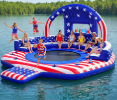 Gran Castillo Inflable Acuático de Rebote Nuevo Diseño <span class=keywords><strong>Parque</strong></span> Acuático Flotante para Diversión en Mar o Lago Material de PVC - Product Image 3