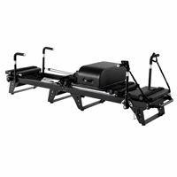 Nouveau Reformer Pilates en aluminium réglable, grand modèle, durable, pour exercices de gym et renforcement du tronc, idéal pour studio de Pilates