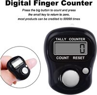 Compteur de doigts électronique STELLAR PATH avec écran LCD 5 chiffres – Outil de comptage portable promotionnel pour le golf, le tricot et autres activités