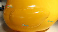 Canard gonflable publicitaire extérieur sur mesure en PVC, étanche et hermétique, canard jaune gonflable flottant, leurre gonflable étanche