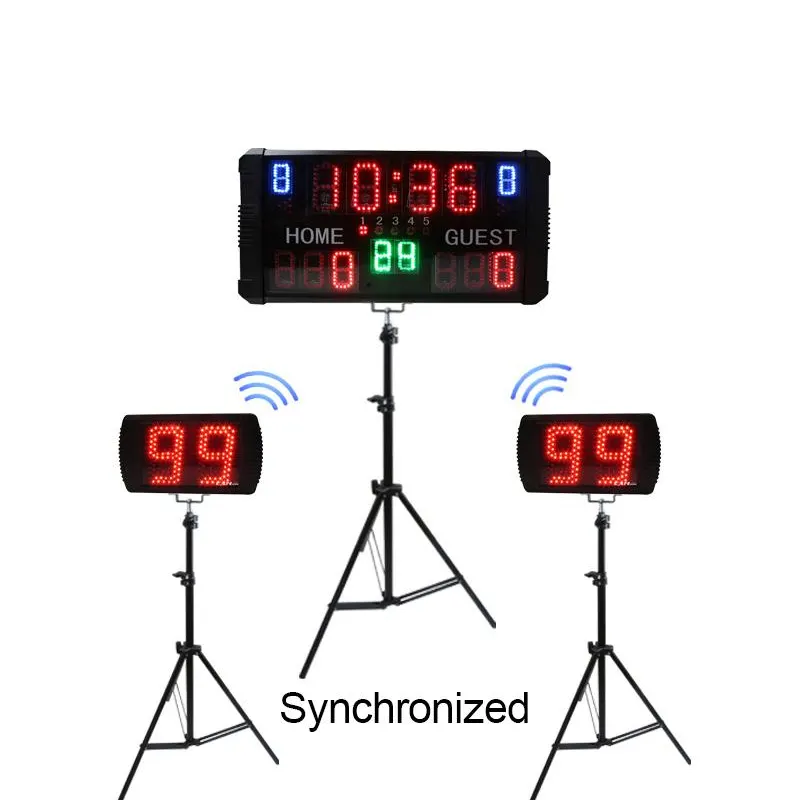 CHEETIE CP152 Multisport Customized 14 Digits Basketball Electronic Scoreboard for Court Gym School
