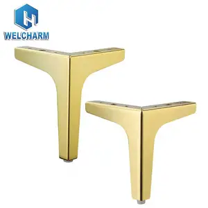 New European Design Furniture Hardware Coffee Table Metal Feet Sofa Leg Chrome Gold Metal Furniture For Sofa