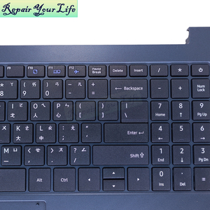 คีย์บอร์ดแล็ปท็อปสีดำ tw สำหรับ Dynabook ดาวเทียม Pro C50-J DOK-V6505H NB-17-6505H-10-B0 XN16R-156ที่มีแผ่นกระดานสีน้ำเงินเข้ม - Product Image 3