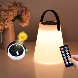 Lámpara de Mesa Portátil para Exteriores, Multifuncional, con Energía Solar, LED, para Camping y Jardín - Product Image 1