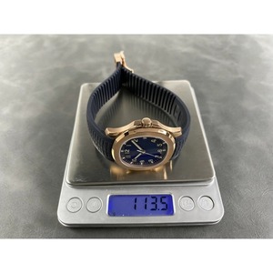 Reloj mecánico impermeable de súper calidad, movimiento de fábrica 330, esfera 5167 luue, reloj de buceo con correa azul oscuro, 193g - Product Image 5