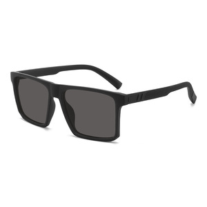 Unisex Outdoor Polarized Sports Sunglasses Square <b>Black</b> <b>Frame</b> UV400 Protection For Cycling Driving Fishing Outings - Product Image 4